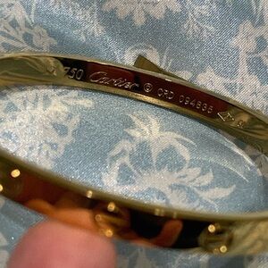 Gold love bracelet 18k plated